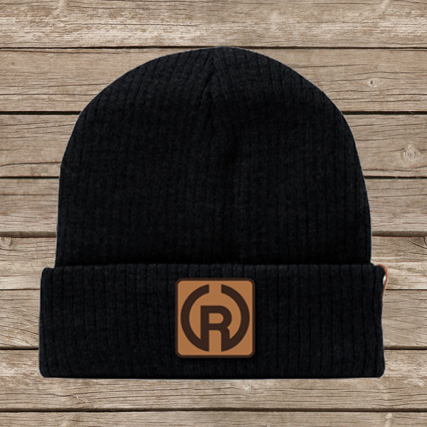 CRC Leather Patch Beanie