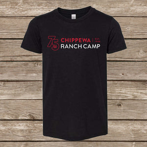 Chippewa Ranch Camp 75th Logo Tee