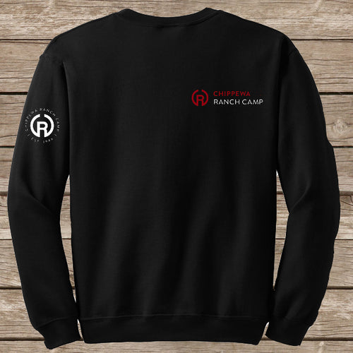 Chippewa Ranch Camp Black Crew Neck Sweatshirt