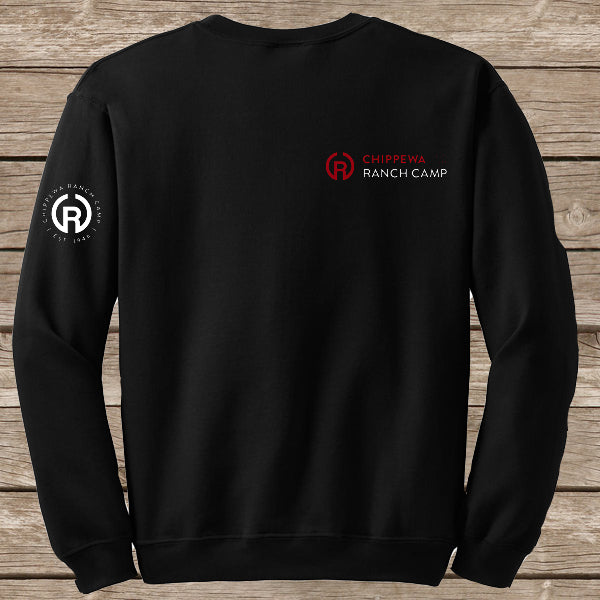 Chippewa Ranch Camp Black Crew Neck Sweatshirt